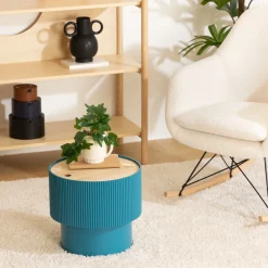 Mesa de apoio com arrumação ENOLA azul