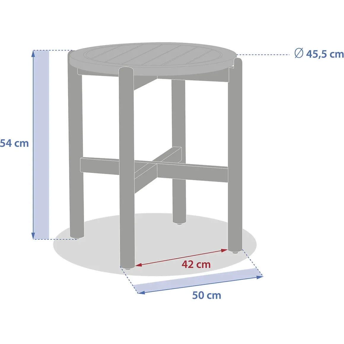 Mesa de apoio DEONA 50cm