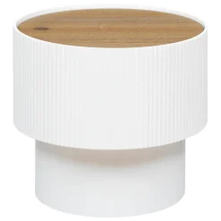 Mesa de apoio ENOLA branco e bege