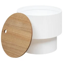 Mesa de apoio ENOLA branco e bege