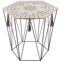 Mesa de apoio ETNIC KUMI hexagonal