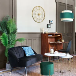 Mesa de apoio GARANCE branca em mármore 55x60cm