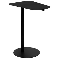 Mesa de apoio HAJA preta em metal 65cm