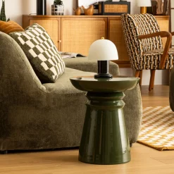 Mesa de apoio JAYA verde em metal