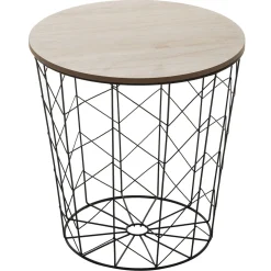 Mesa de apoio JUNGLE POP preta 38cm