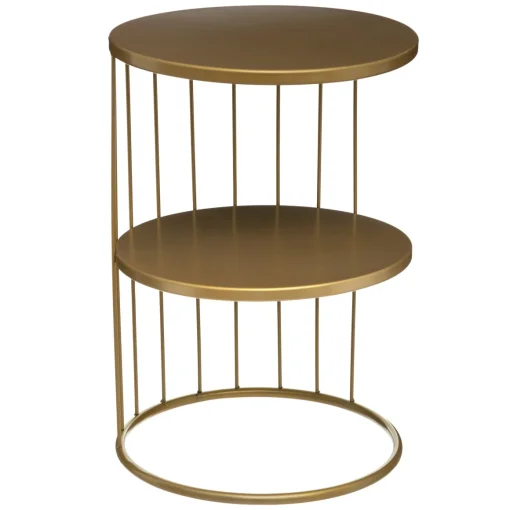 Mesa de apoio KOBU dourada