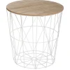 Mesa de apoio KUMI branca 41cm