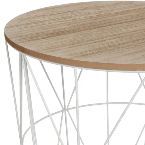 Mesa de apoio KUMI branca 41cm