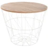 Mesa de apoio KUMI branca 38cm