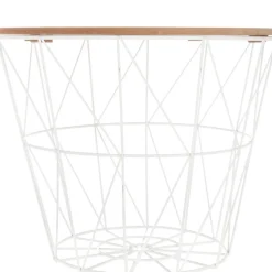 Mesa de apoio KUMI branca 38cm