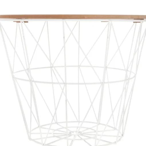 Mesa de apoio KUMI branca 38cm
