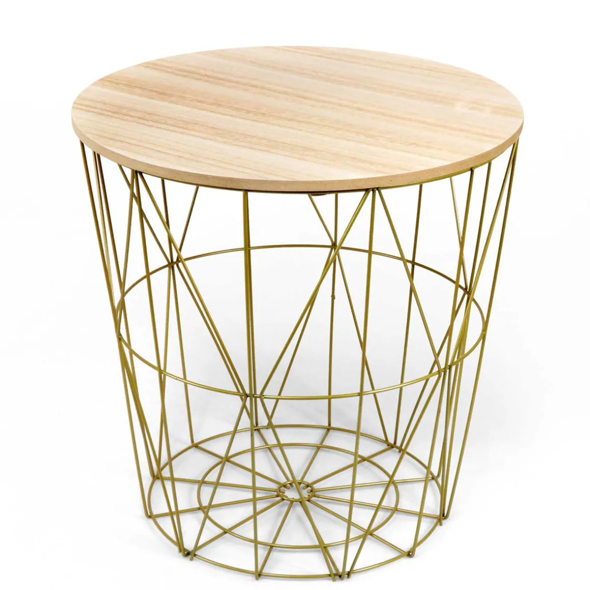 Mesa de apoio KUMI dourada 41cm