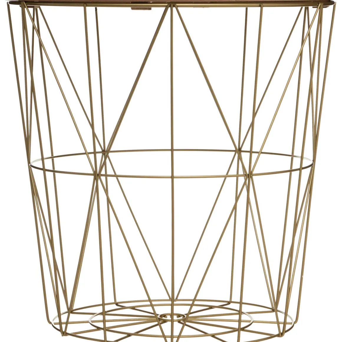 Mesa de apoio KUMI dourada 41cm