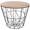 Mesa de apoio KUMI preta 38cm