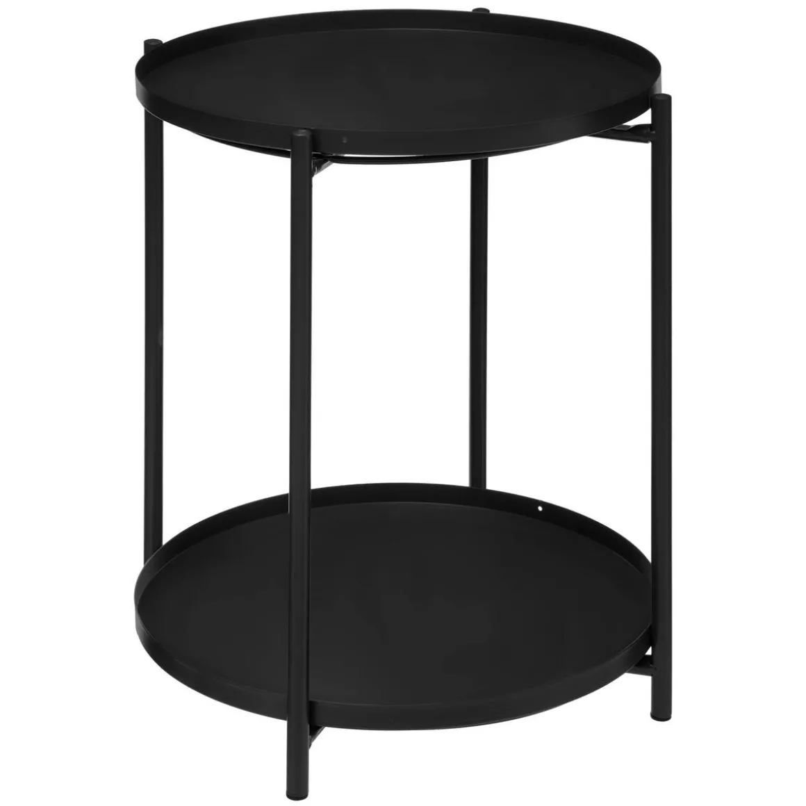 Mesa de apoio MEEKO preta em metal