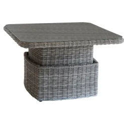 Mesa de apoio MOORÉA terre d'ombre com elevação