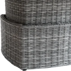 Mesa de apoio MOORÉA terre d'ombre com elevação
