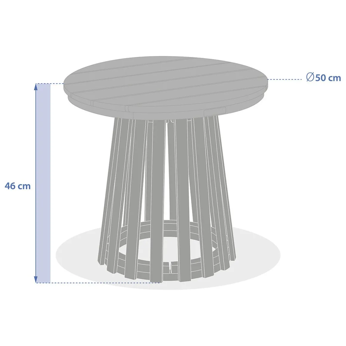 Mesa de apoio OSUNA 50cm