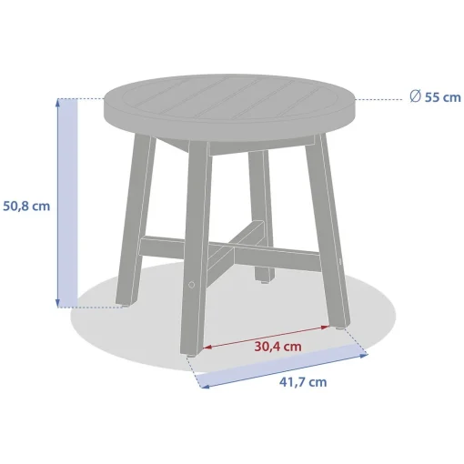 Mesa de apoio PAPOUASIE 55cm