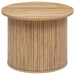 Mesa de apoio redonda bege COLVA 45cm