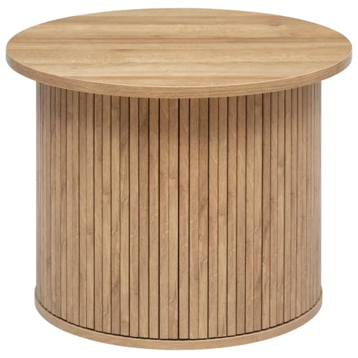 Mesa de apoio redonda bege COLVA 45cm