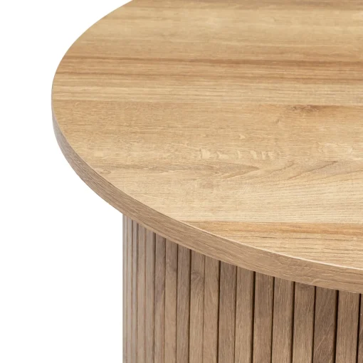 Mesa de apoio redonda bege COLVA 45cm