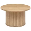 Mesa de apoio redonda bege COLVA 40cm
