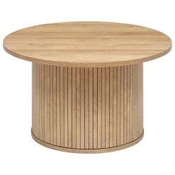 Mesa de apoio redonda bege COLVA 40cm