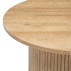 Mesa de apoio redonda bege COLVA 40cm
