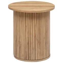 Mesa de apoio redonda COLVA bege 50cm