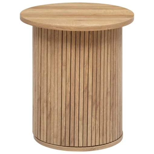 Mesa de apoio redonda COLVA bege 50cm