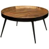 Mesa de apoio SIWAN castanha 70cm