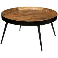Mesa de apoio SIWAN castanha 70cm