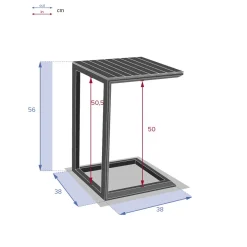 Mesa de apoio ÉVASION argile