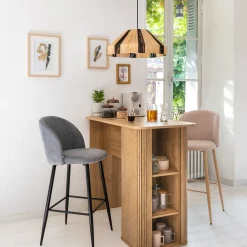 Mesa de bar COLVA bege em mdf