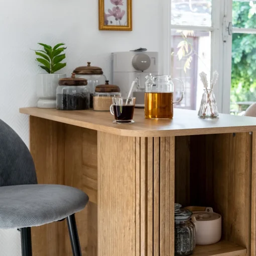 Mesa de bar COLVA bege em mdf