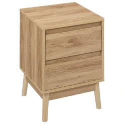 Mesa de cabeceira ABANA bege em mdf