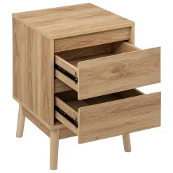 Mesa de cabeceira ABANA bege em mdf