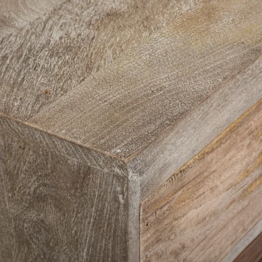 Mesa de cabeceira KOVAL em madeira mango