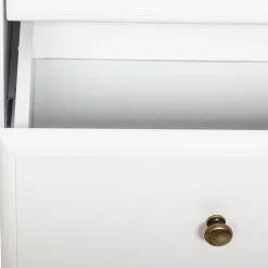 Mesa de cabeceira SOLEN branca em mdf