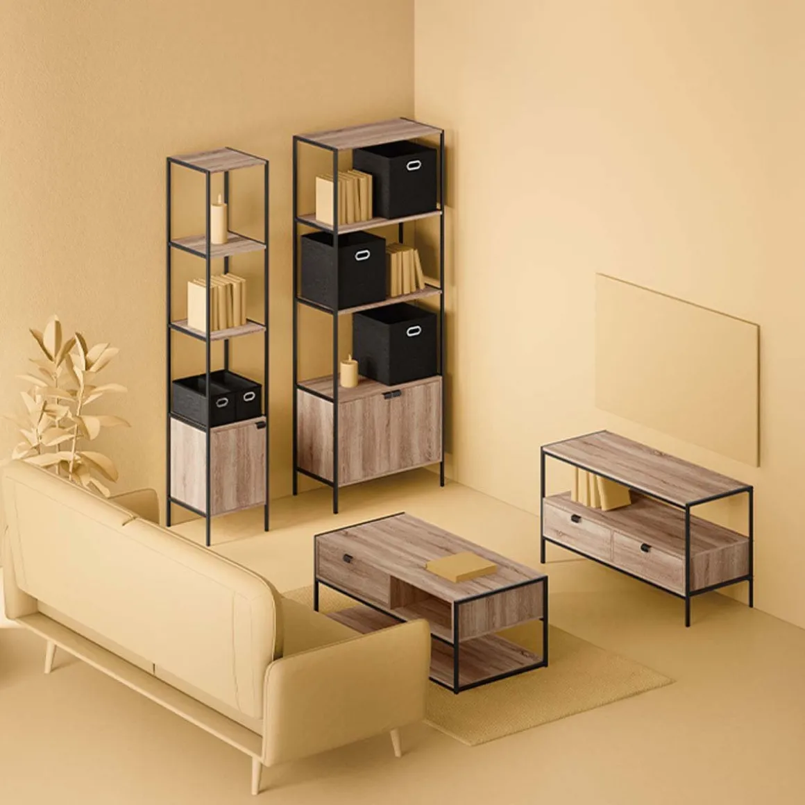 Mesa de centro ALIAJ bege