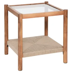 Mesa de centro APALA castanha em madeira acácia