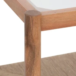 Mesa de centro APALA castanha em madeira acácia