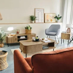 Mesa de centro COLVA bege em mdf