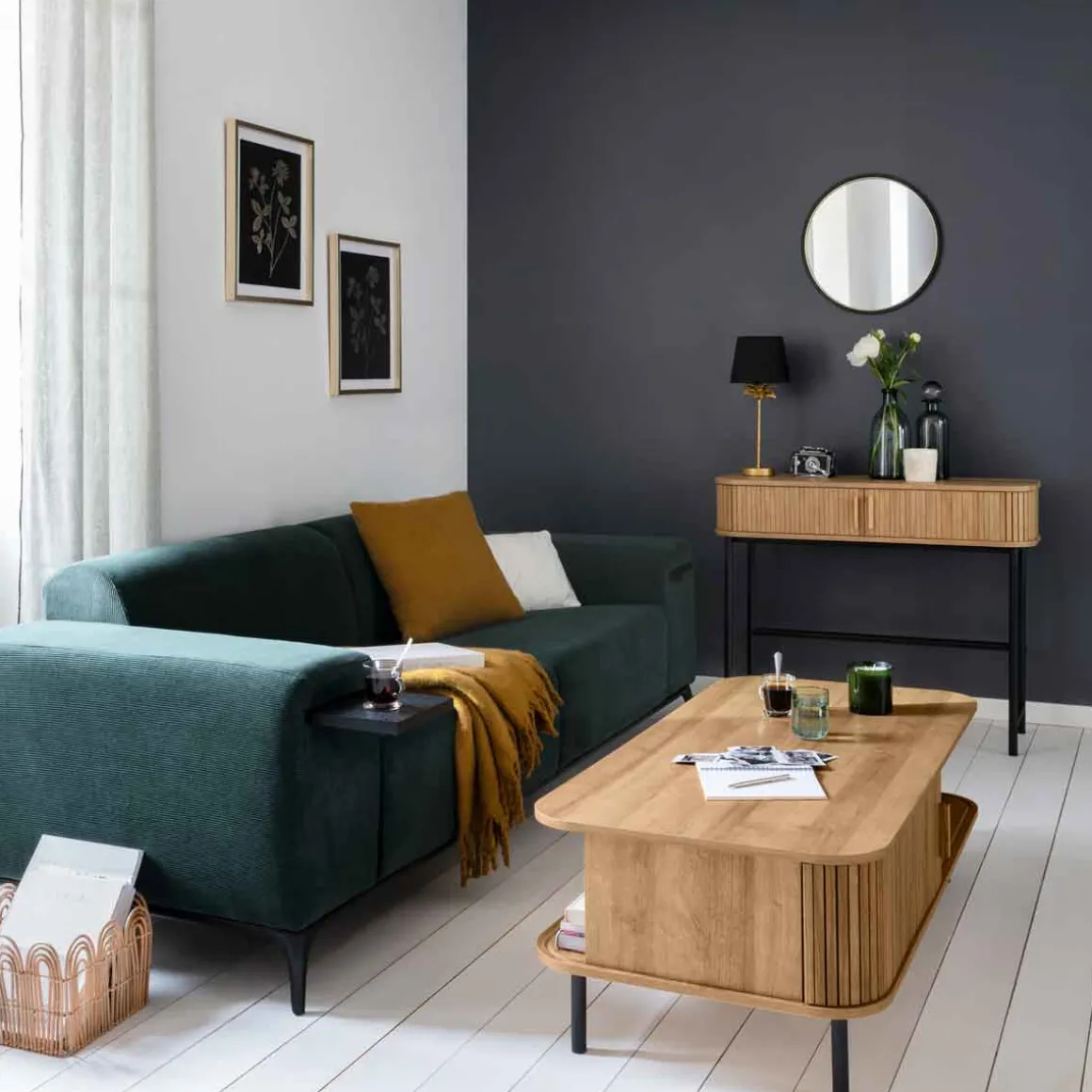 Mesa de centro COLVA bege em mdf