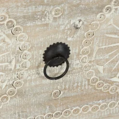 Mesa de centro com 2 gavetas AJAY bege