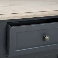 Mesa de centro com 4 gavetas DAMIAN cinza
