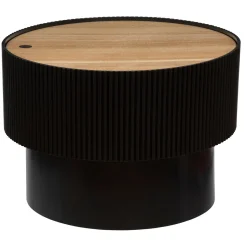 Mesa de centro ENOLA preta 38x55cm