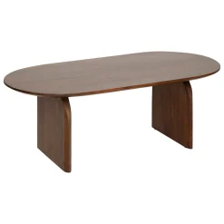 Mesa de centro ISANA castanha em madeira acácia 120cm