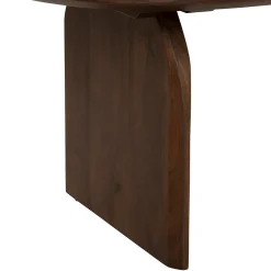 Mesa de centro ISANA castanha em madeira acácia 120cm